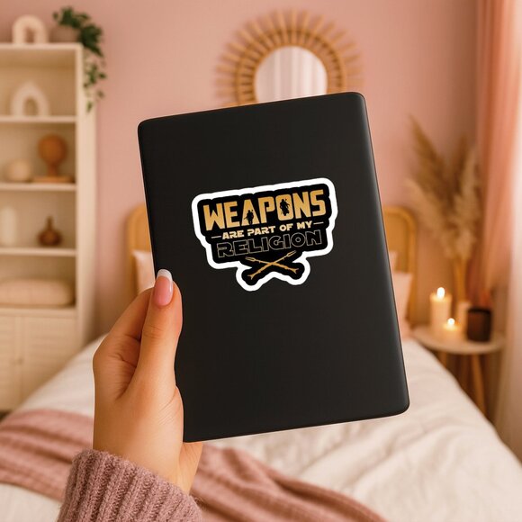 Star Wars The Mandalorian Weapons Are My Religion For Laptops & Electronics - Picture 4 of 7